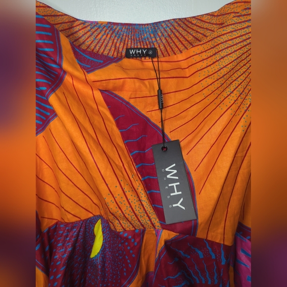 WHY Dress NWT Colorful Polyester Fabric Size M - Picture 9 of 16